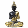 Estatua de Buda rezando acabado antiguo Tailandia para yoga