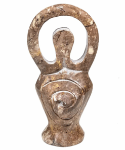 Estatua de Divinidad en esteatita natural para yoga 2 Unidades