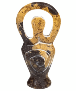 Estatua de Divinidad en esteatita natural para yoga 2 Unidades
