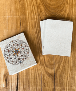 Bloc de notas Flor de la vida para yoga 5 Unidades
