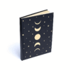 Cuaderno fases lunares y estrellas negras para yoga 2 Unidades