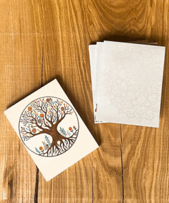Bloc de notas Árbol de la vida Mandala para yoga 5 Unidades