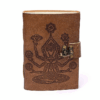 Cuaderno Chakra Meditación con funda de cuero sintético para yoga