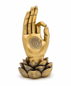Estatua yoga Decoración Gyan Mudra color oro