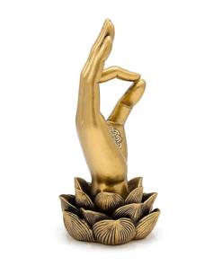Estatua yoga Decoración Gyan Mudra color oro
