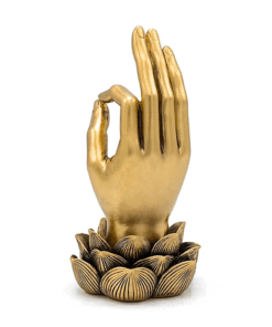 Estatua yoga Decoración Gyan Mudra color oro