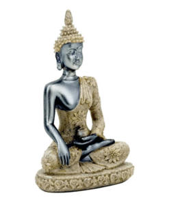 Estatua de Buda de resina con arena para Yoga 2 unidades