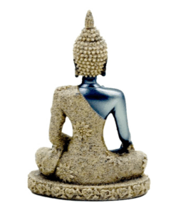 Estatua de Buda de resina con arena para Yoga 2 unidades
