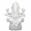 Ganesh estatuilla blanco para Yoga