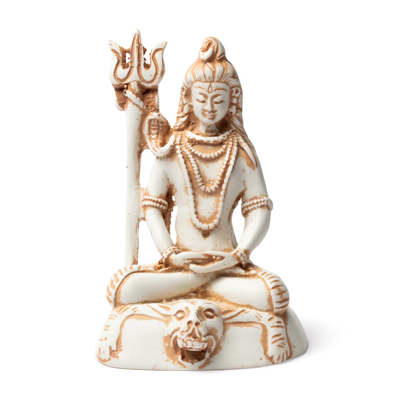 Estatua Shiva color marfil para Yoga