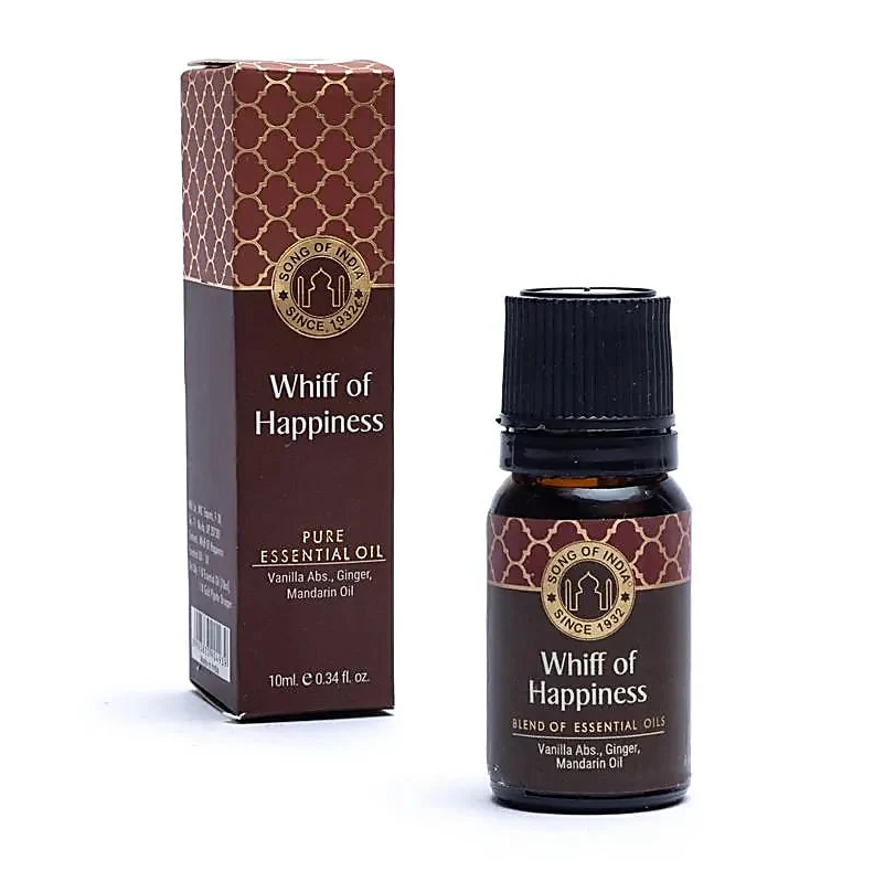 Mezcla aceites esenciales Whiff of Happiness Song of India para yoga 3 unidades