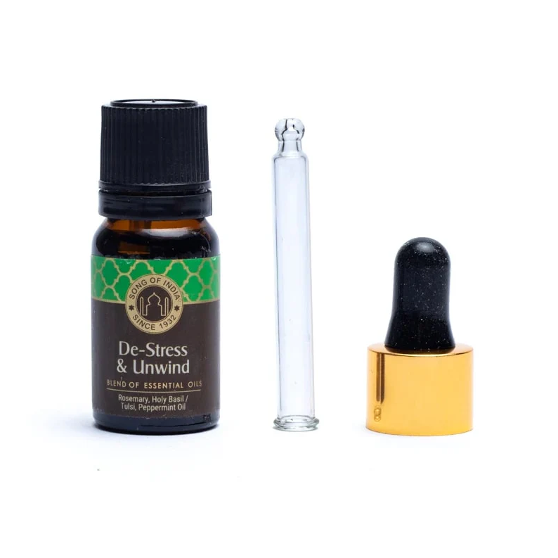 Mezcla aceites esenciales De-Stress & Unwind Song of India para yoga 3 unidades