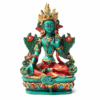 Estatua Resina verde Tara para Yoga