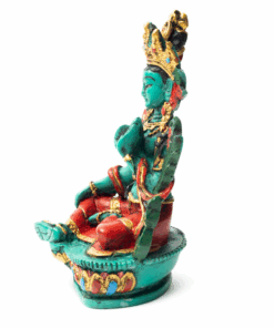 Estatua Resina verde Tara para Yoga