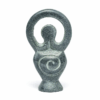 Estatua de Diosa esteatita gris para Yoga