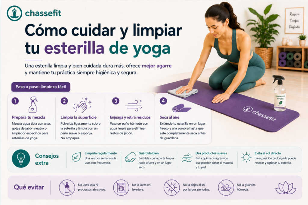como limpiar esterilla de yoga