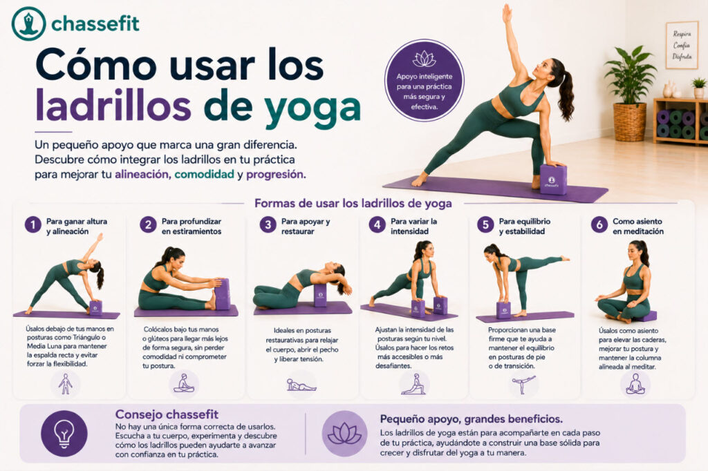 Cómo usar los ladrillos de yoga