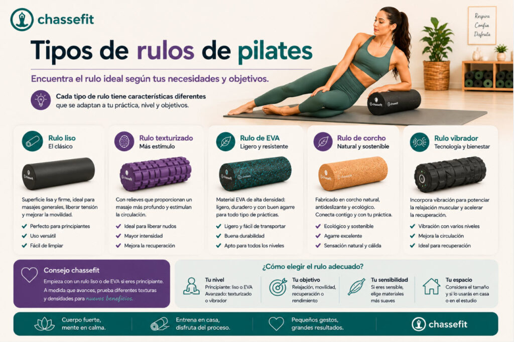 Tipos de rulos de pilates