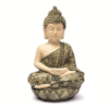 Estatua Buda en meditación mosaico verde para Yoga