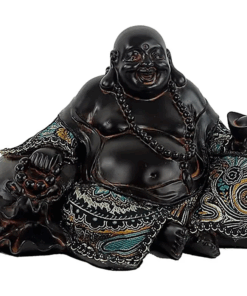 Estatua de Buda de la felicidad y prosperidad para Yoga