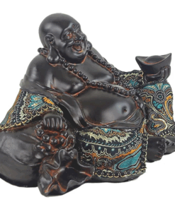 Estatua de Buda de la felicidad y prosperidad para Yoga
