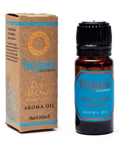 Organic Goodness Aceite aromático de madera de agar para yoga 3 unidades