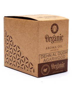 Organic Goodness Aceite aromático de madera de agar para yoga 3 unidades