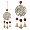 Carillón con Flor de la vida y semillas de Rudraksha para Yoga