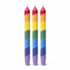 Vela Arco iris de estearina sin perfume para Yoga 3 Unidades