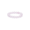 Elástico Anillo de cuarzo rosa anular para Yoga 8 unidades