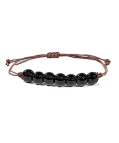 Mala / Pulsera de turmalina ajustable para Yoga 5 Unidades