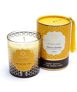 Vela perfumada Ayurveda tuberosa y jazmín Vata para Yoga