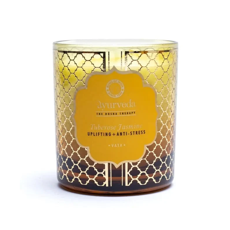 Vela perfumada Ayurveda tuberosa y jazmín Vata para Yoga