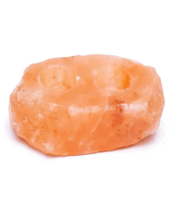 Portavela de té cristales de sal con 2 luces para Yoga 2 Unidades