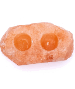 Portavela de té cristales de sal con 2 luces para Yoga 2 Unidades