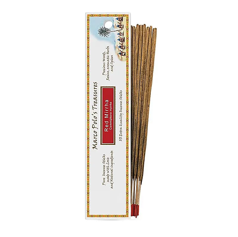 Incienso Marco Polo's Treasures Mirra roja para Yoga 2 Unidades