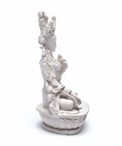 Estatua de Tara blanca para Yoga