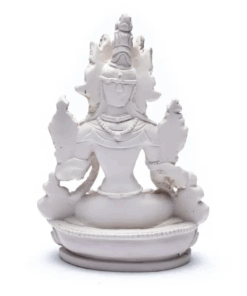 Estatua de Tara blanca para Yoga