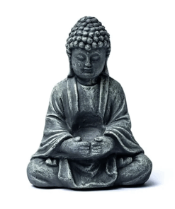 Estatua Buda en vidrio cemento para Yoga 2 Unidades