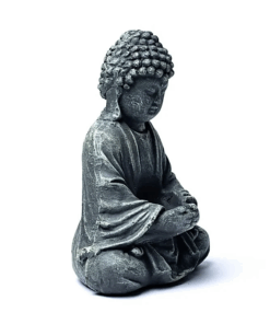 Estatua Buda en vidrio cemento para Yoga 2 Unidades