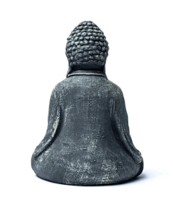 Estatua Buda en vidrio cemento para Yoga 2 Unidades