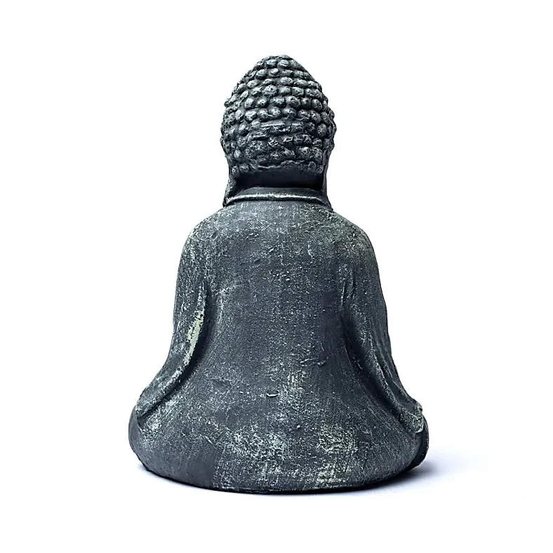Estatua Buda en vidrio cemento para Yoga 2 Unidades