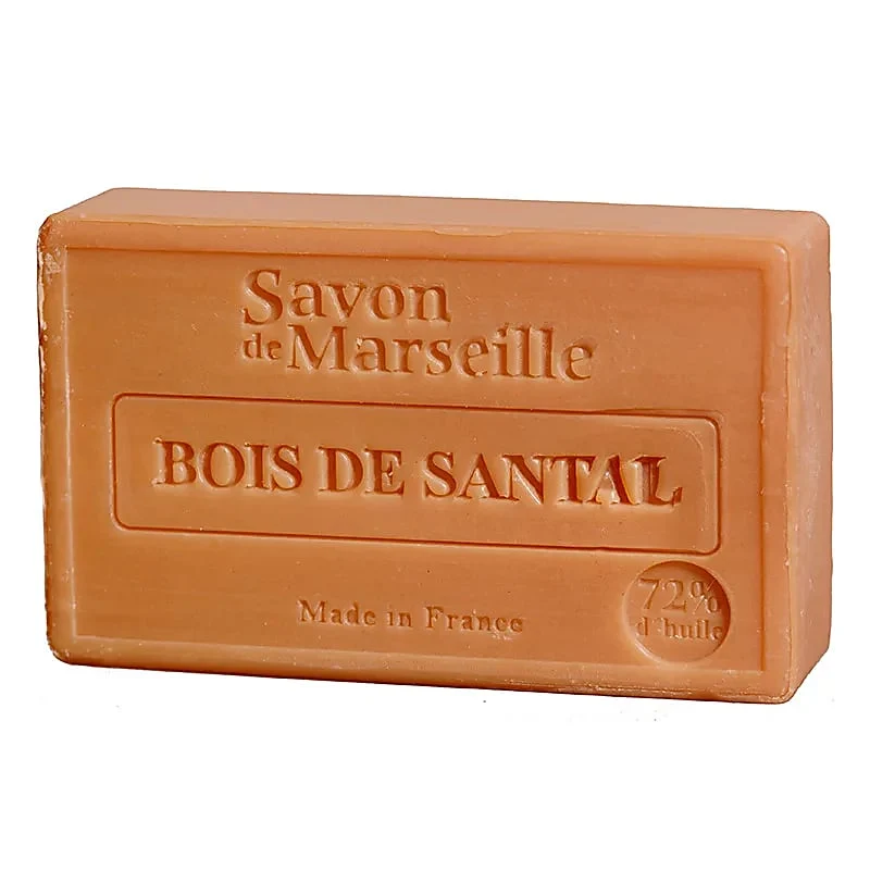 Jabón Natural de Marsella rectangular Madera de sándalo 4 unidades para yoga