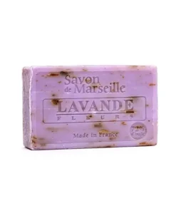 Jabón natural de Marsella Flores de lavanda 4 unidades para yoga