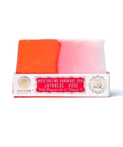 Jabón natural artesanal Rosa japonesa 3 unidades para yoga