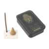 Incienso Esoteric Collection Good Fortune & quemador en cajita deslizante de hojalata para Yoga 3 Unidades