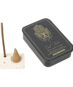 Incienso Esoteric Collection Good Fortune & quemador en cajita deslizante de hojalata para Yoga 3 Unidades