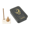 Incienso Esoteric Collection Purifying Moon & quemador en cajita deslizante de hojalata para Yoga 3 Unidades