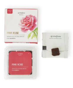 Ladrillos de incienso Aromafume Botánica Pink Rose para Yoga 3 Unidades