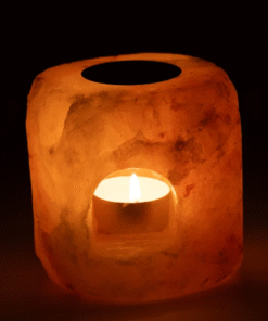 Difusor de aceite de cristal de sal para yoga